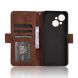 Чехол Deexe Wallet Stand для TECNO Spark Go 1 - Brown (361800Z). Фото 5 из 7