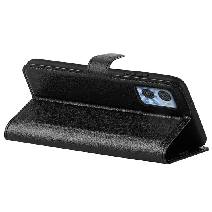 Чохол-книжка Deexe Book Type для Motorola Moto E22 - Black: фото 4 з 9