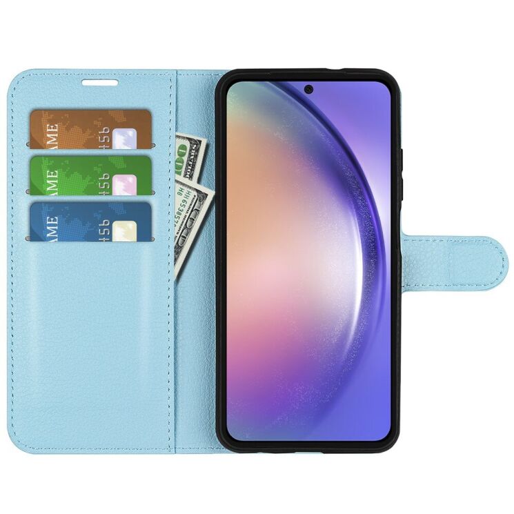 Чехол-книжка Deexe Book Type для Samsung Galaxy A55 (A556) - Blue: фото 2 из 8