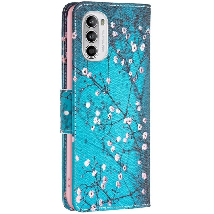 Чохол-книжка Deexe Color Wallet для Motorola Moto G52 / G82 - Plum Blossom: фото 5 з 8