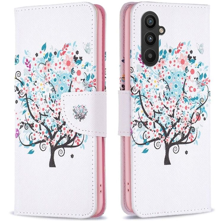 Чехол-книжка Deexe Color Wallet для Samsung Galaxy A24 (A245) - Flower Tree: фото 1 из 7
