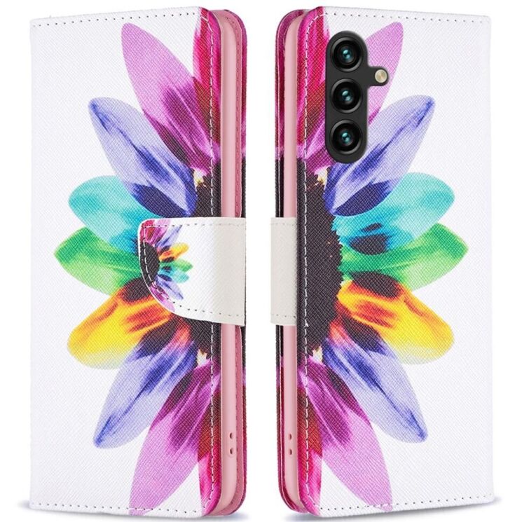Чехол-книжка Deexe Color Wallet для Samsung Galaxy A56 (A566) - Sunflower: фото 1 из 7