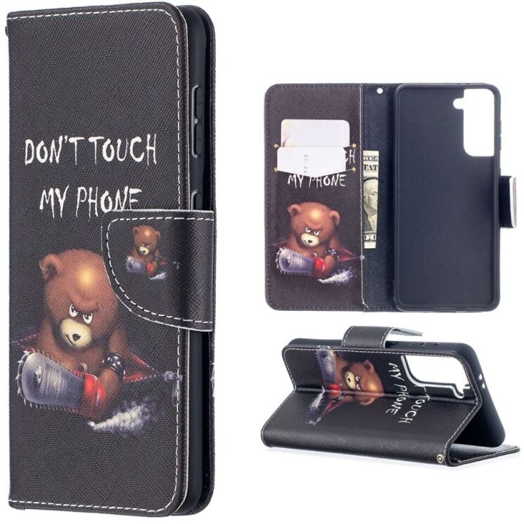 Чехол-книжка Deexe Color Wallet для Samsung Galaxy S21 (G991) - Bear: фото 1 из 9