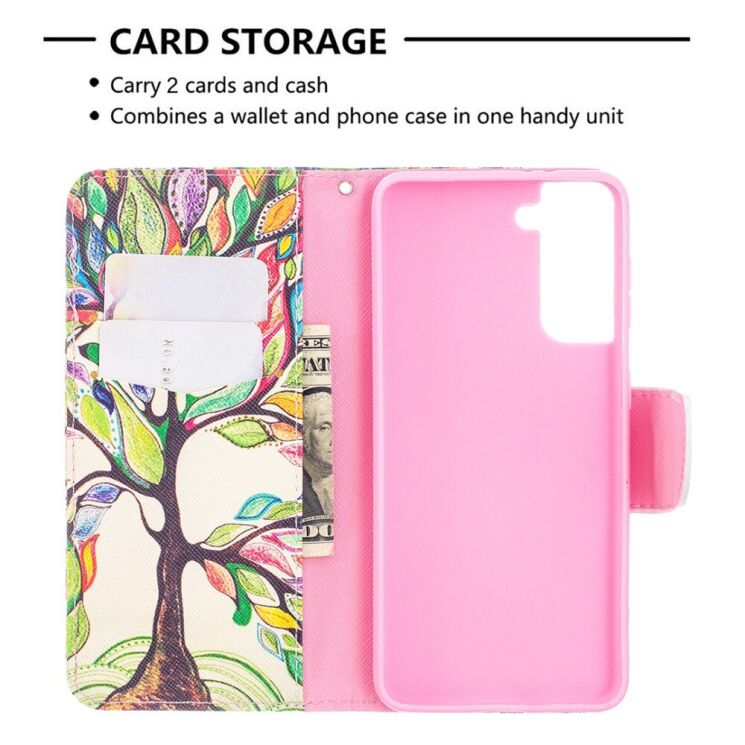 Чехол-книжка Deexe Color Wallet для Samsung Galaxy S21 (G991) - Tree: фото 9 из 9