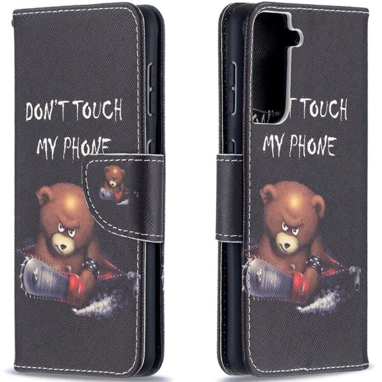 Чехол-книжка Deexe Color Wallet для Samsung Galaxy S21 (G991) - Bear: фото 4 из 9
