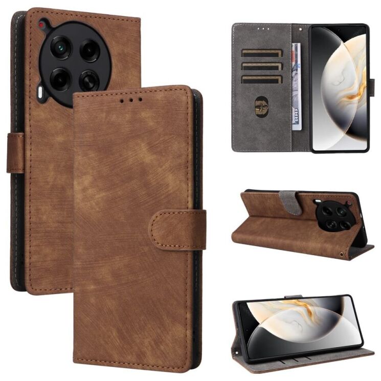 Чехол-книжка Deexe Delta Book для TECNO Camon 30 (CL6) - Brown: фото 7 из 8