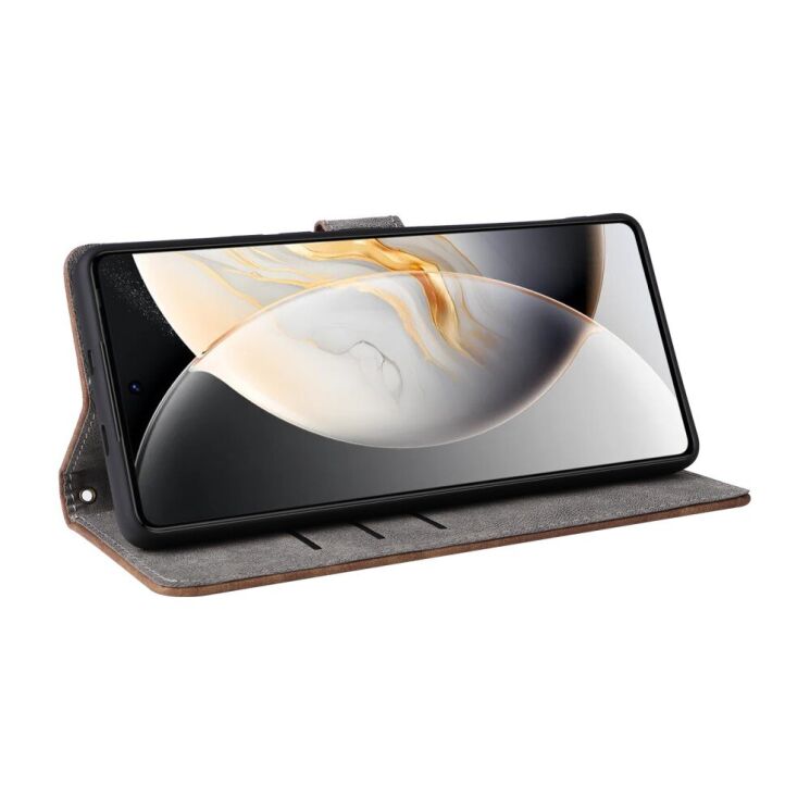Чехол-книжка Deexe Delta Book для TECNO Camon 30 (CL6) - Brown: фото 3 из 8