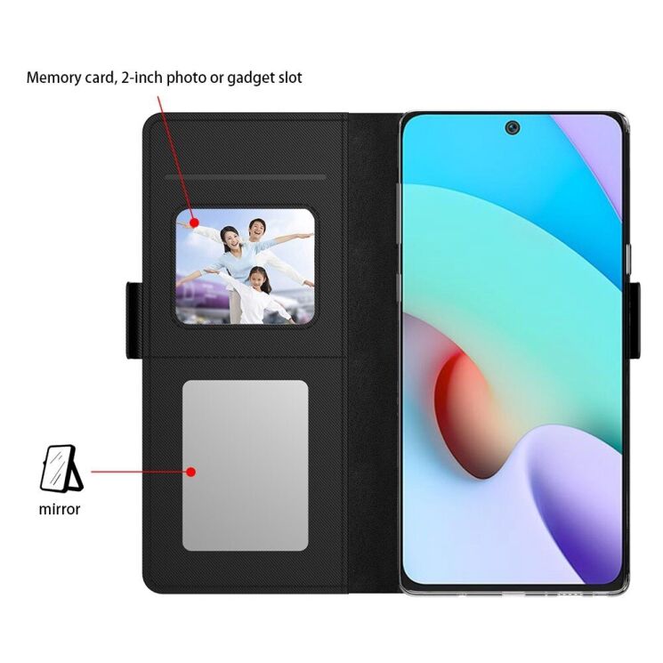 Чехол-книжка Deexe Eclipse Wallet для Xiaomi Redmi 9C / 10A - Black: фото 8 из 10