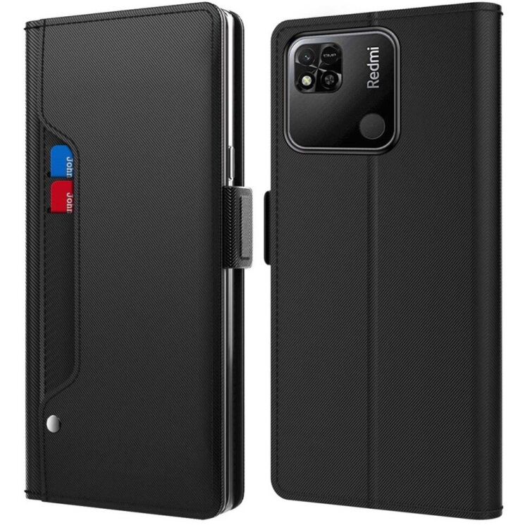 Чехол-книжка Deexe Eclipse Wallet для Xiaomi Redmi 9C / 10A - Black: фото 1 из 10