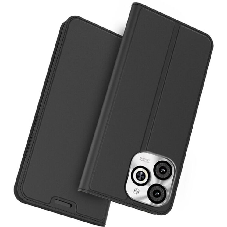 Чехол-книжка Deexe Faro Wallet для Infinix Smart 8 - Black: фото 1 из 7