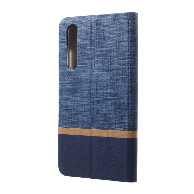 Чехол-книжка Deexe Lines Texture для Xiaomi Mi 9 SE (Special Edition) - Blue: фото 3 из 7