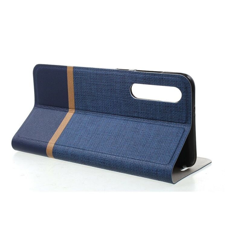 Чехол-книжка Deexe Lines Texture для Xiaomi Mi 9 SE (Special Edition) - Blue: фото 4 из 7