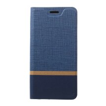 Чехол-книжка Deexe Lines Texture для Xiaomi Mi 9 SE (Special Edition) - Blue: фото 1 из 7