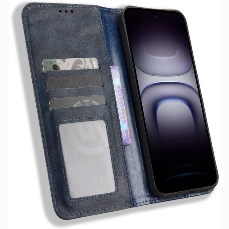 Чохол-книжка Deexe Retro Style для Infinix Hot 70 - Blue: фото 6 з 19