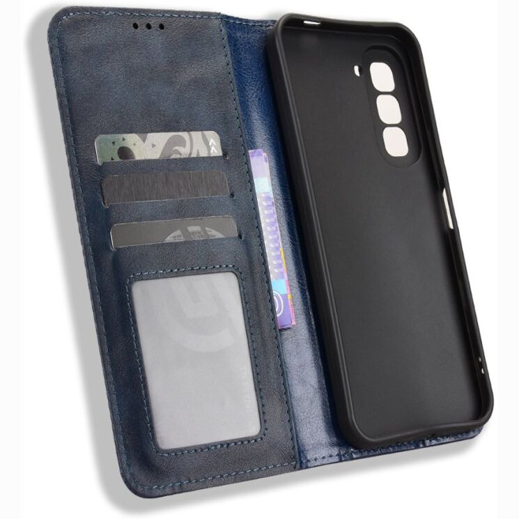 Чохол-книжка Deexe Retro Style для Infinix Hot 70 - Blue: фото 5 з 19