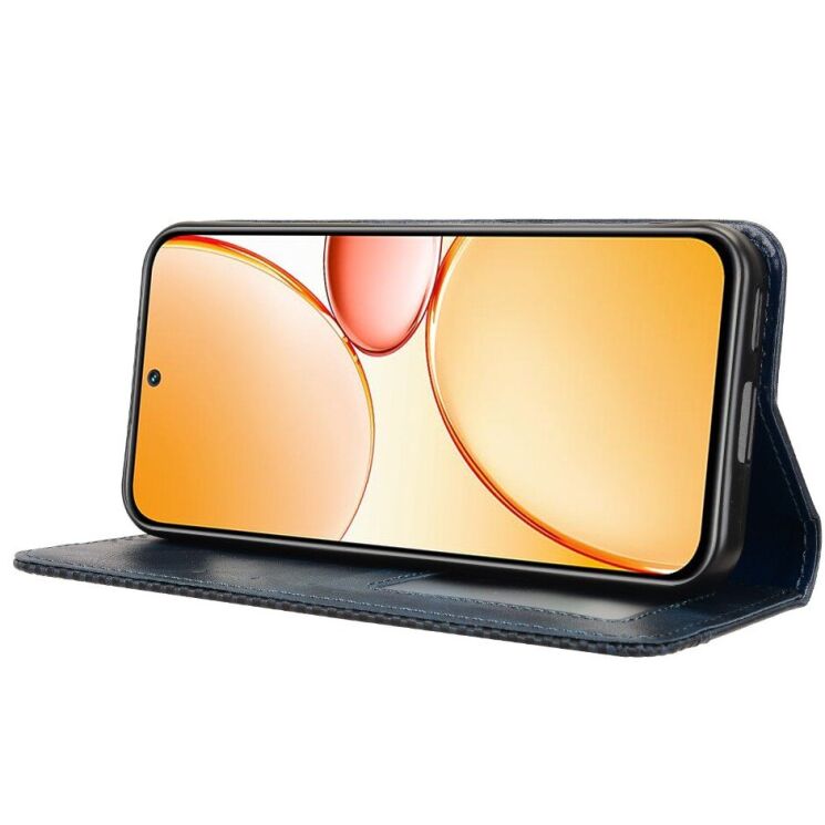 Чехол-книжка Deexe Retro Style для Realme C85 Pro - Blue (403902L) Чехол-книжка Deexe Retro Style для Realme C85 Pro - Blue: фото 7 из 19