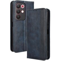 Чехол-книжка Deexe Retro Style для Realme C85 Pro - Blue: фото 1 из 19