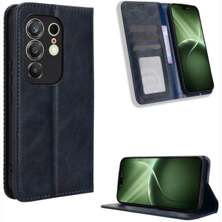 Чохол-книжка Deexe Retro Style для TECNO Camon 50 - Blue (386333L) Чохол-книжка Deexe Retro Style для TECNO Camon 50 - Blue: фото 2 з 20