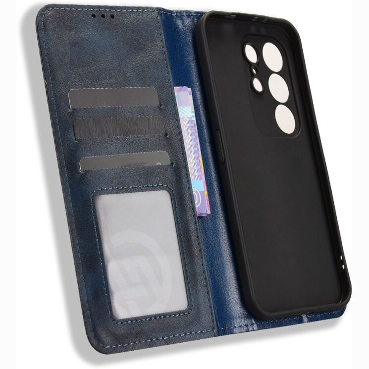 Чохол-книжка Deexe Retro Style для TECNO Camon 50 - Blue (386333L) Чохол-книжка Deexe Retro Style для TECNO Camon 50 - Blue: фото 5 з 20