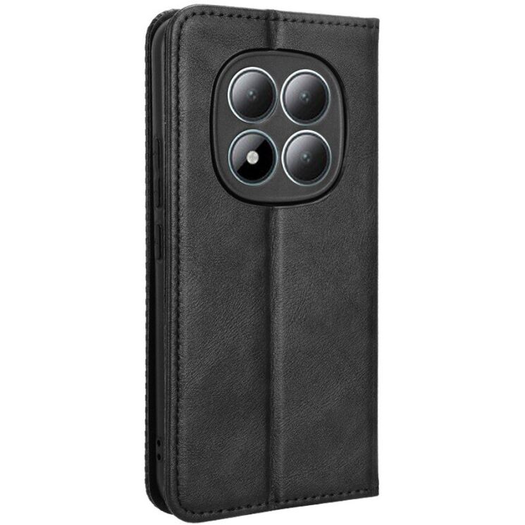 Чехол-книжка Deexe Retro Style для Xiaomi Redmi Note 15 Pro - Black: фото 8 из 19