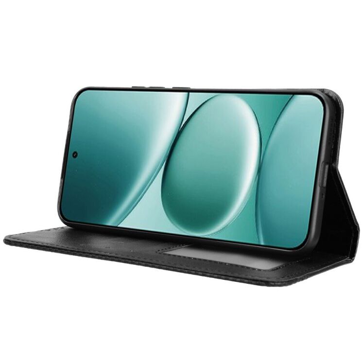 Чехол-книжка Deexe Retro Style для Xiaomi Redmi Note 15 Pro - Black: фото 7 из 19