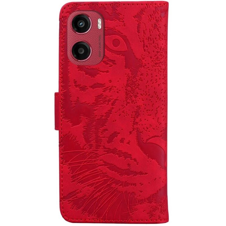 Чохол-книжка Deexe Tiger для Motorola Moto G05 / Moto E15 - Red: фото 6 з 7