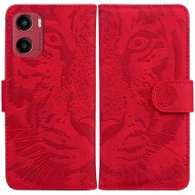 Чехол-книжка Deexe Tiger для Motorola Moto G05 / Moto E15 - Red: фото 1 из 7