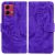 Чехол-книжка Deexe Tiger для Motorola Moto G84 - Purple: фото 1 из 7