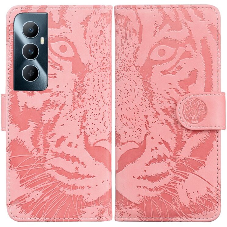 Чохол-книжка Deexe Tiger для Realme C65 - Pink: фото 1 з 7