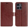 Чохол-книжка Deexe Wallet Style для Motorola Edge 50 Neo - Brown (367124Z)