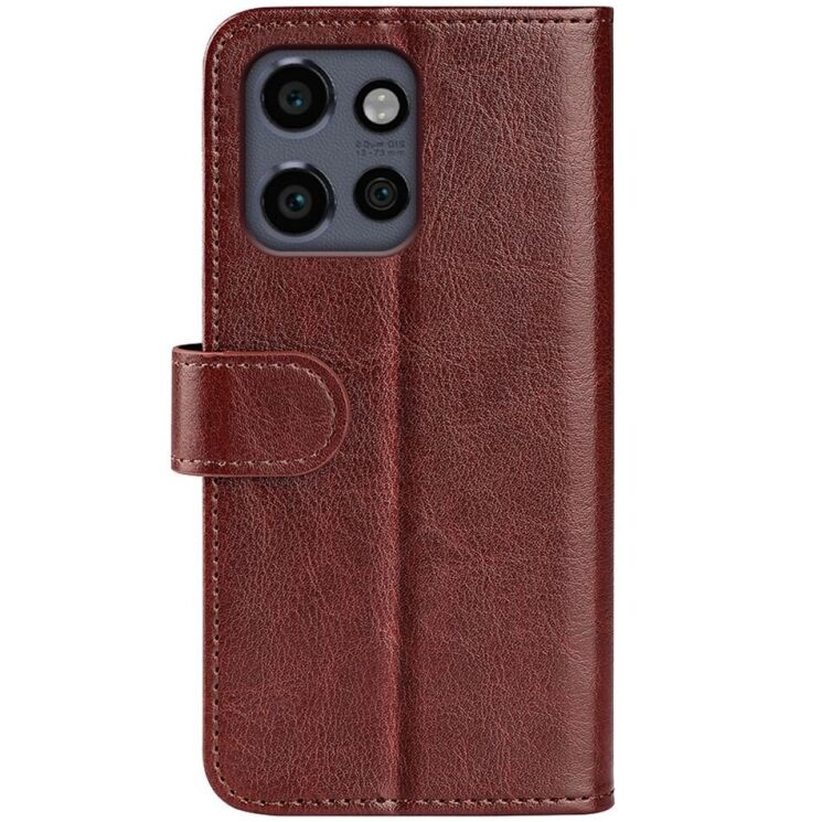 Чохол-книжка Deexe Wallet Style для Motorola Edge 50 Neo - Brown: фото 5 з 10