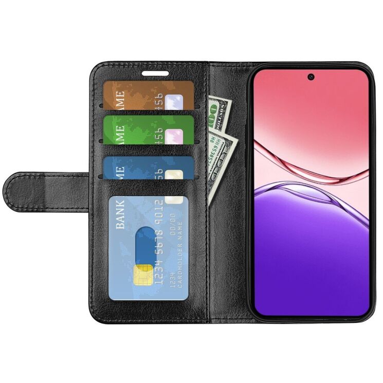 Чехол-книжка Deexe Wallet Style для Oppo A5 Pro (4G/5G) - Black: фото 2 из 9