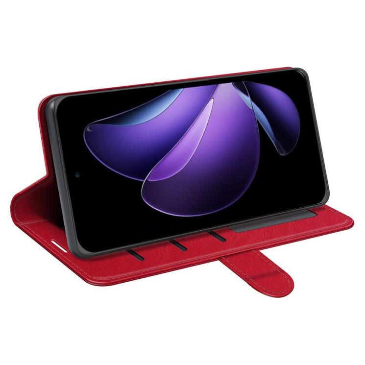 Чехол-книжка Deexe Wallet Style для OPPO Reno 13 F/FS 5G - Red: фото 3 из 7