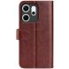 Чохол-книжка Deexe Wallet Style для OPPO Reno 14 F/FS - Brown (388312Z). Фото 3 з 8
