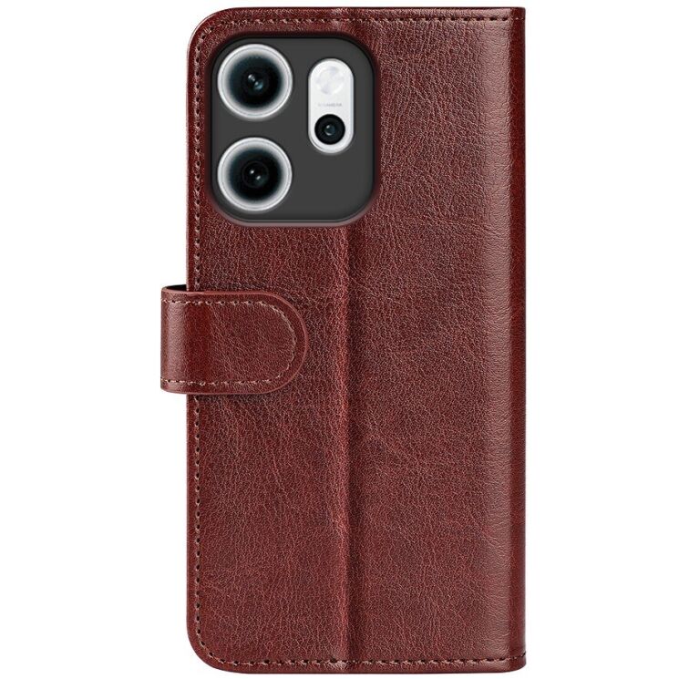 Чохол-книжка Deexe Wallet Style для OPPO Reno 14 F/FS - Brown: фото 3 з 8