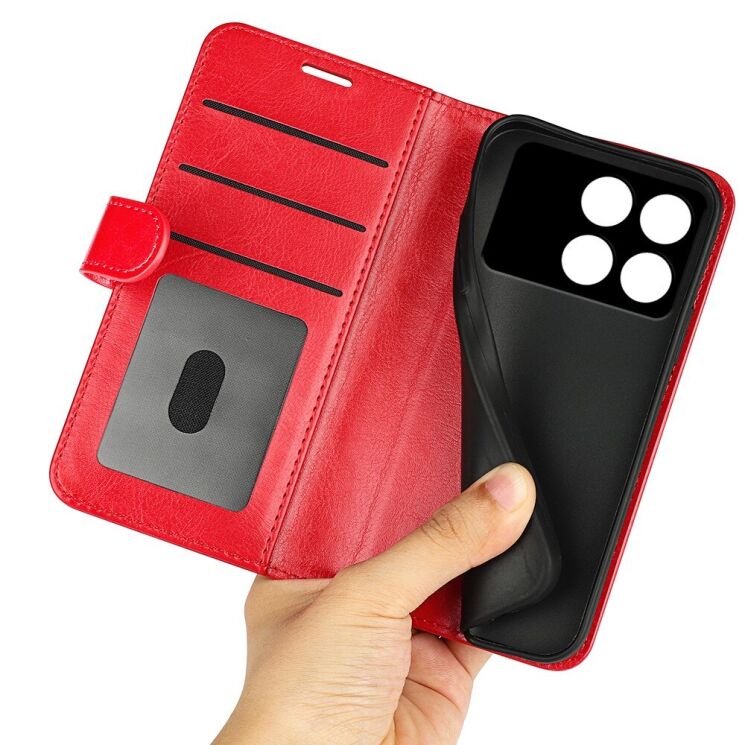 Чехол-книжка Deexe Wallet Style для Xiaomi Poco F6 Pro - Black: фото 7 из 7