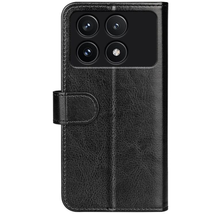 Чехол-книжка Deexe Wallet Style для Xiaomi Poco F6 Pro - Black: фото 6 из 7