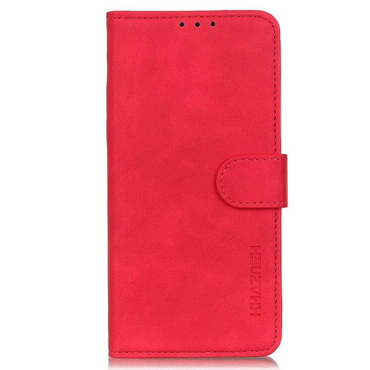 Чохол-книжка з застібкою KHAZNEH Retro Wallet для OnePlus Nord CE 2 Lite - Red: фото 2 з 10