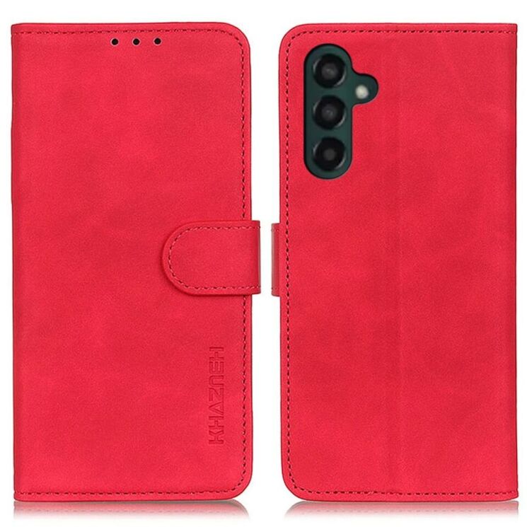 Чехол-книжка KHAZNEH Retro Wallet для Samsung Galaxy A24 (A245) - Red: фото 1 из 9