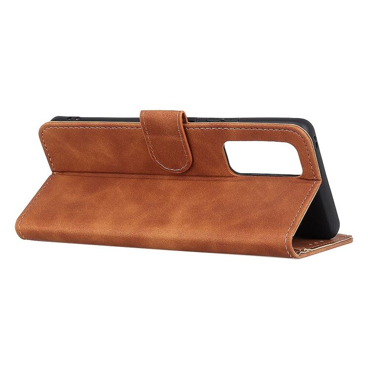 Чехол-книжка с застежкой KHAZNEH Retro Wallet для VIVO V20 SE - Brown: фото 4 из 10
