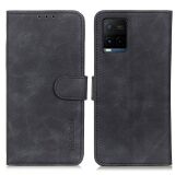 Чехол-книжка KHAZNEH Retro Wallet для VIVO Y33s / Y21 / Y21s - Black: фото 1 из 9
