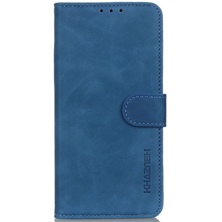 Чехол-книжка KHAZNEH Retro Wallet для Xiaomi Redmi Note 13 Pro+ - Blue: фото 4 из 8