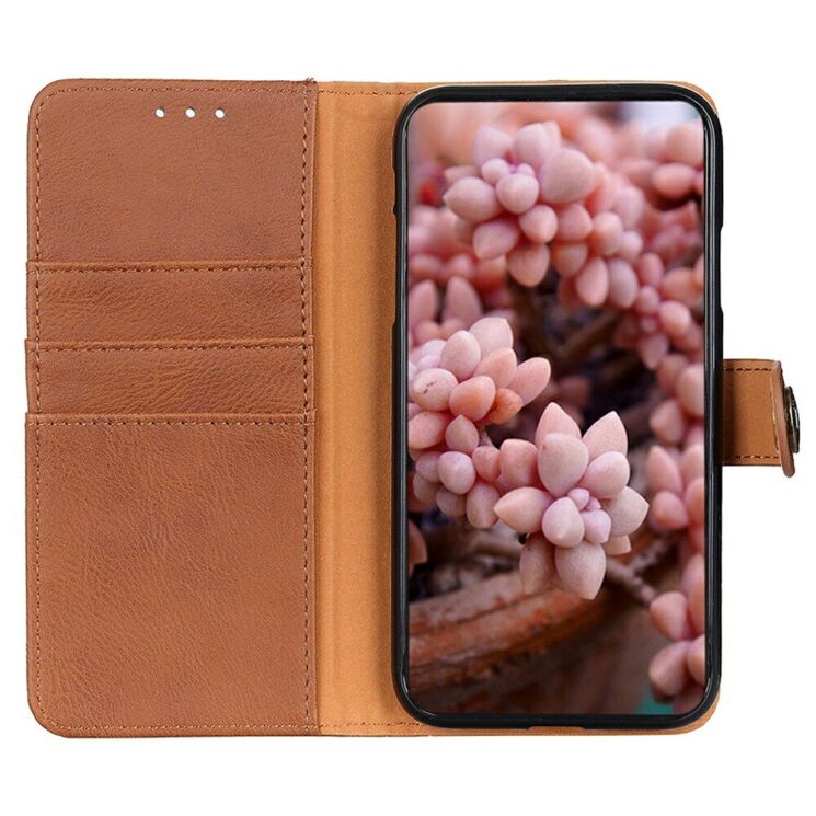 Чехол-книжка KHAZNEH Wallet Cover для Motorola Moto G75 - Brown: фото 2 из 8