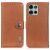 Чехол-книжка KHAZNEH Wallet Cover для Motorola Moto G75 - Brown: фото 1 из 8
