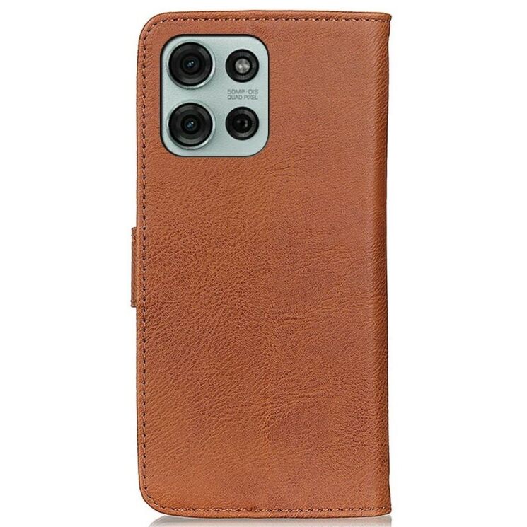 Чехол-книжка KHAZNEH Wallet Cover для Motorola Moto G75 - Brown: фото 6 из 8