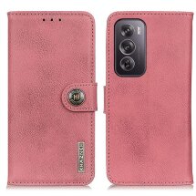 Чехол-книжка KHAZNEH Wallet Cover для OPPO Reno 12 Pro - Pink: фото 1 из 8