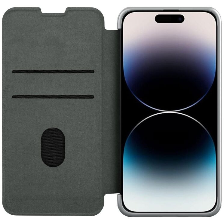 Чохол-книжка NILLKIN Qin Pro для Apple iPhone 14 Pro Max - Grey: фото 5 з 21
