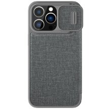 Чехол-книжка NILLKIN Qin Pro для Apple iPhone 14 Pro Max - Grey: фото 1 из 21