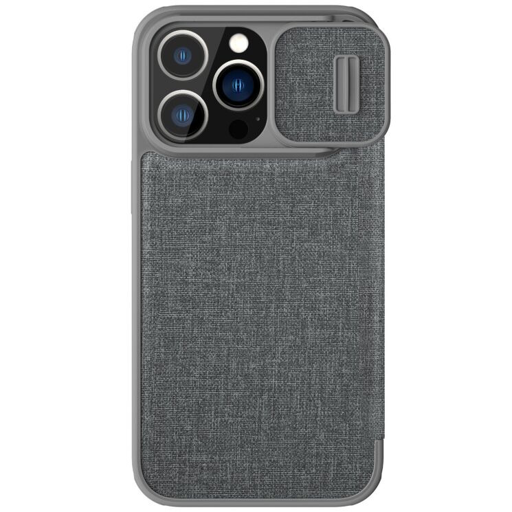 Чохол-книжка NILLKIN Qin Pro для Apple iPhone 14 Pro Max - Grey: фото 1 з 21