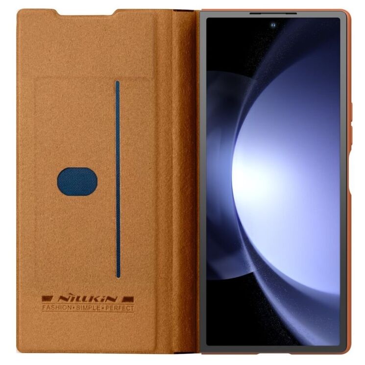 Чехол-книжка NILLKIN Qin Pro (FF) для Samsung Galaxy Fold 6 - Brown: фото 3 из 22